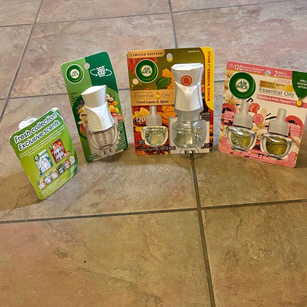 Air Wick Essential Oils Plug-In Air Freshener - White
